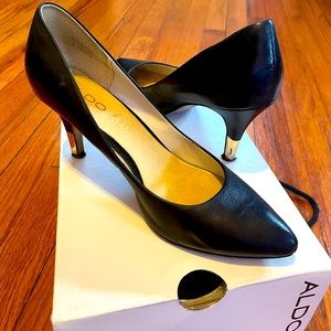 Classic black ALDO heels shoes